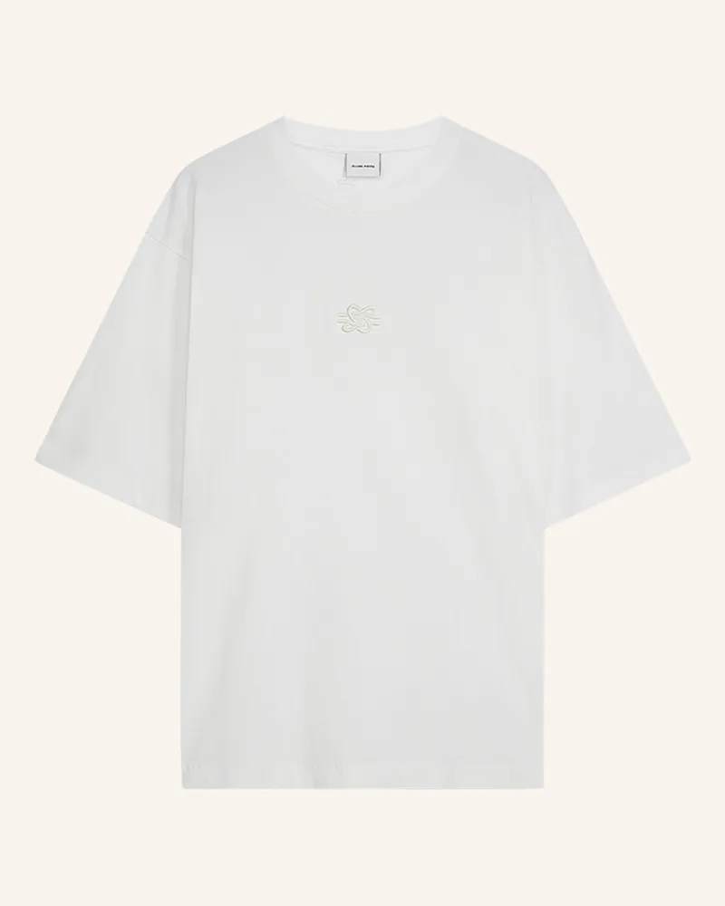 Filling Pieces T-Shirt Boxy Embroidered weiss Weiss