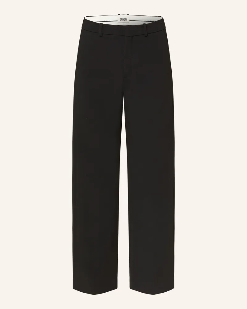 Drykorn Marlenehose Desk schwarz Schwarz