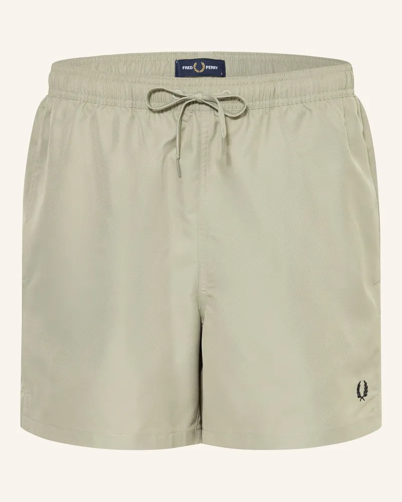 Fred Perry Badeshorts Oliv