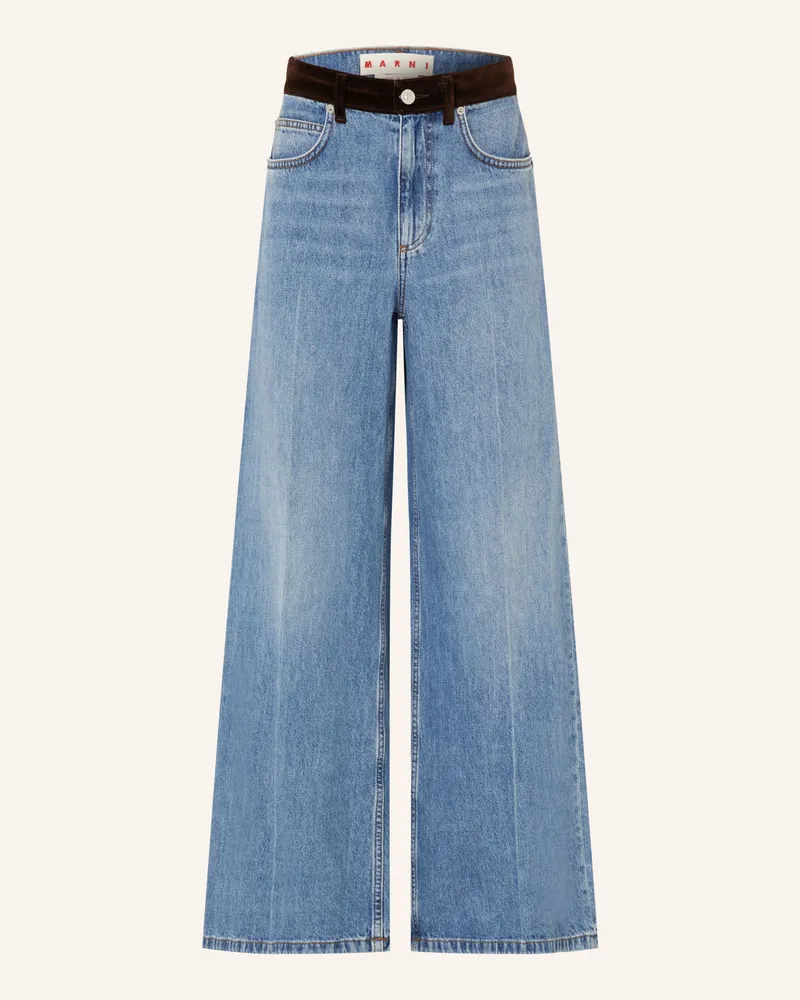 Marni Wide Leg Jeans blau Blau