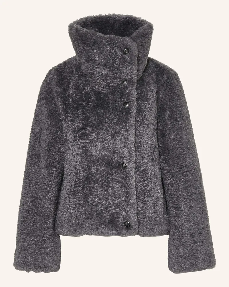 Marc O'Polo Teddyfell-Jacke Grau