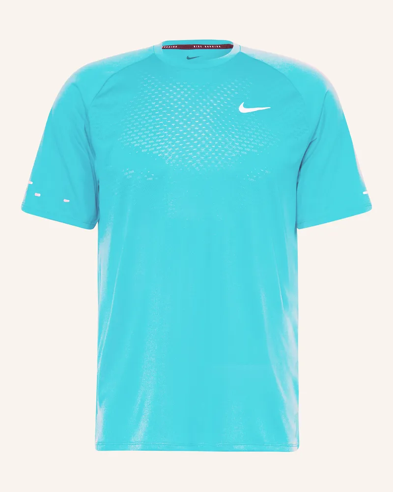 Nike Laufshirt STRIDE Neontürkis