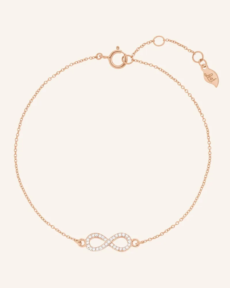 Leaf Armband INFINITY aus 18 Karat Roségold mit Rosegold