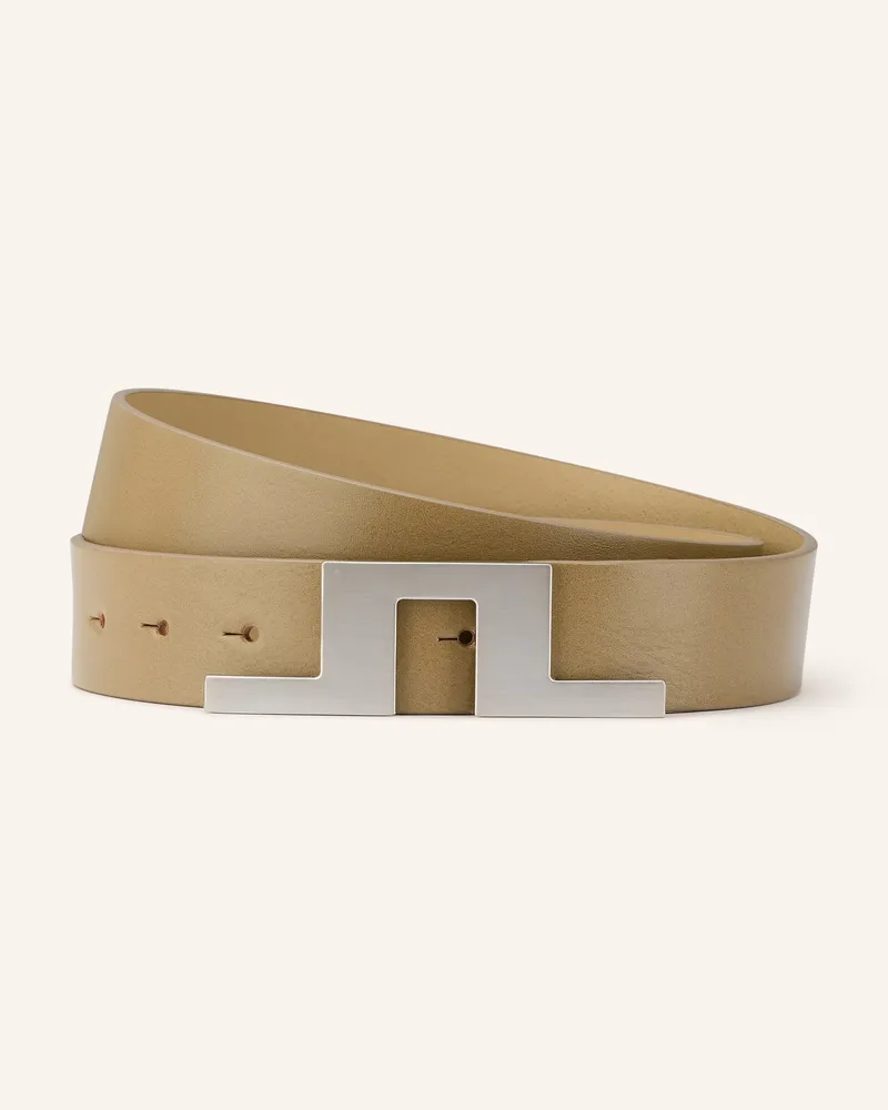 J.Lindeberg Ledergürtel beige Khaki
