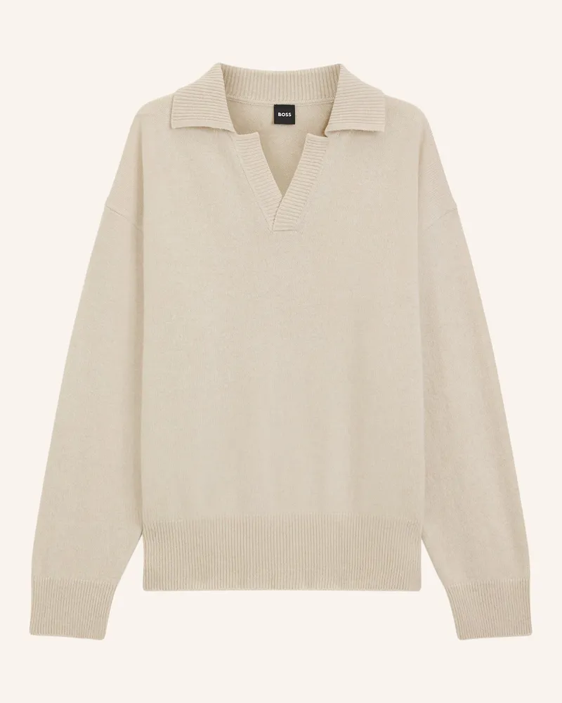 HUGO BOSS Pullover C-Ucari Regular Fit weiss Weiss