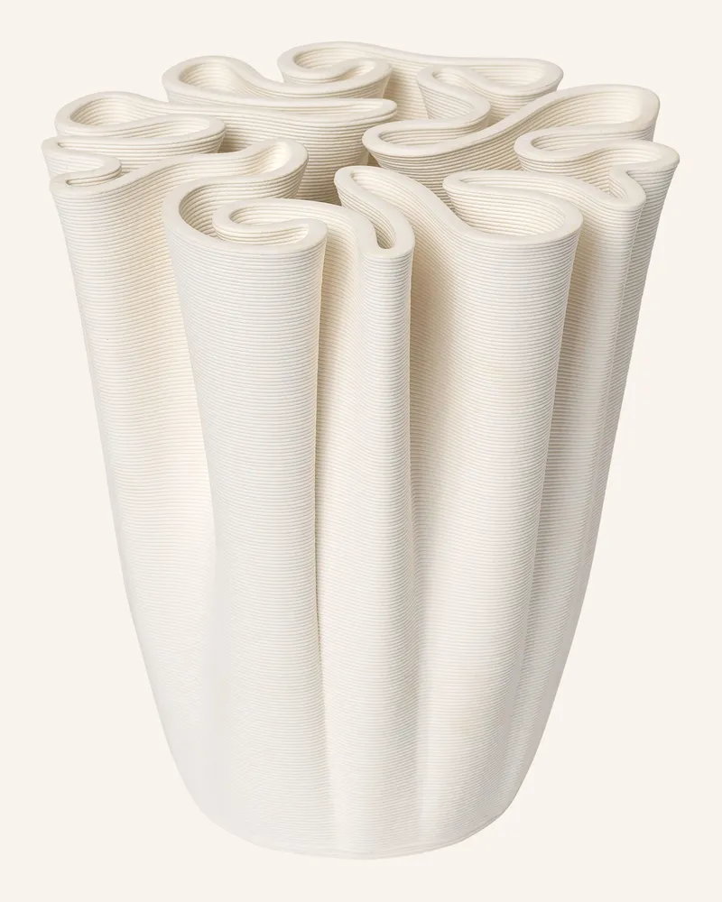 ferm LIVING Vase Dedali weiss Weiss