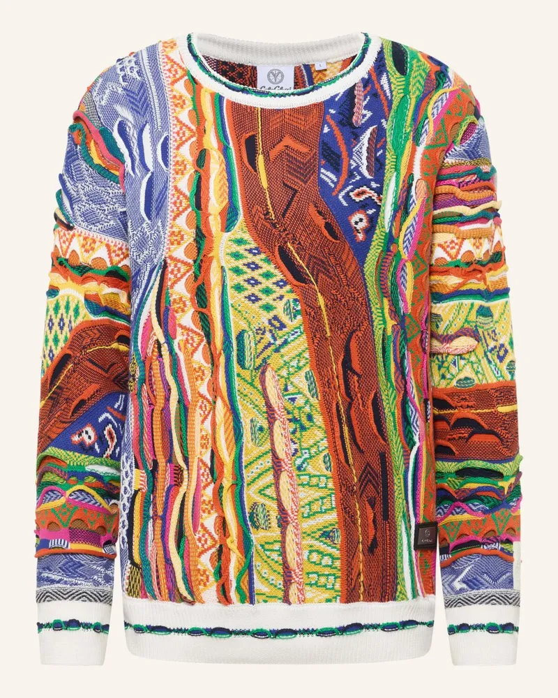 Carlo Colucci Strickpullover FAZZI Weiss