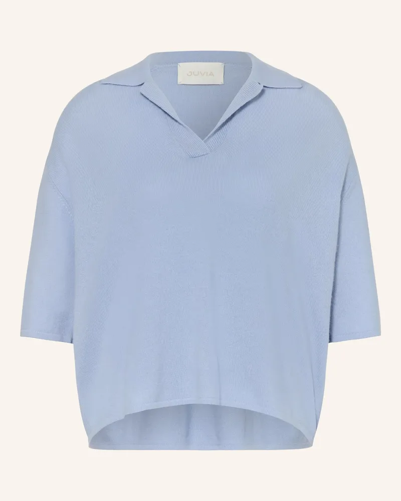 Juvia Strickshirt Rea blau Hellblau