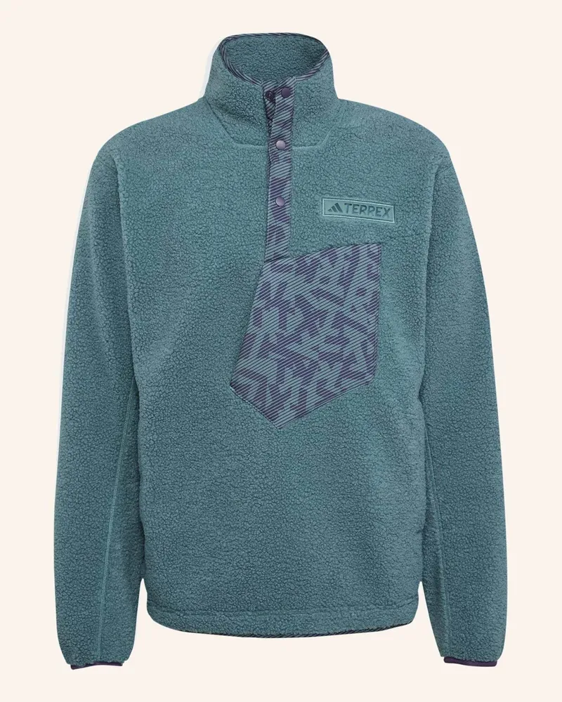adidas TERREX XPLORIC HIGH PILE FLEECE OBERTEIL Türkis