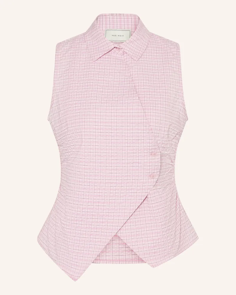 Neo Noir Blusentop Celest In Wickeloptik rosa Rosa