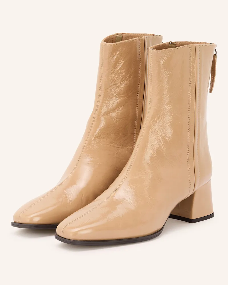 Unisa Lackstiefeletten LUCAS Beige