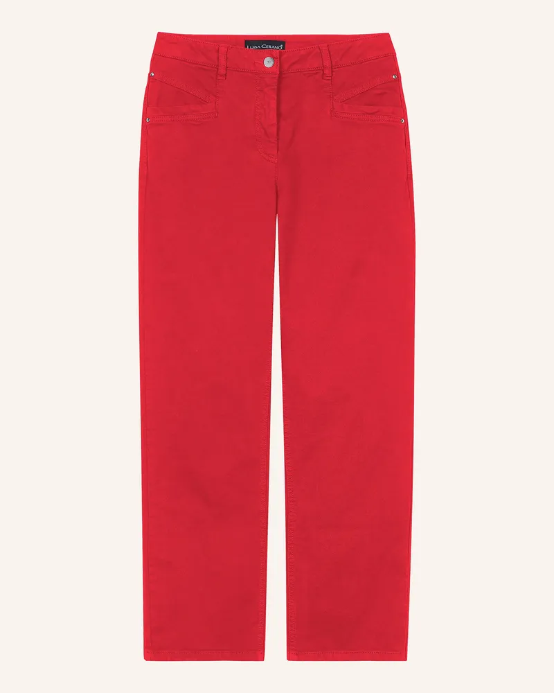 Luisa Cerano Straight Jeans rot 458
