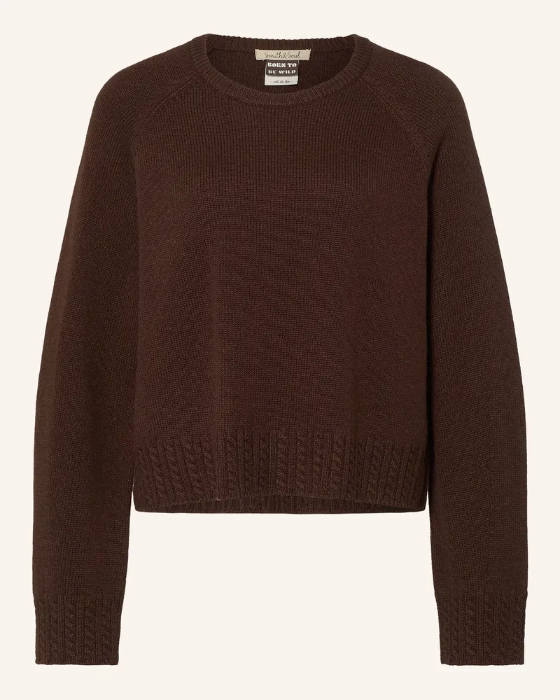 Smith & Soul Pullover braun Dunkelbraun