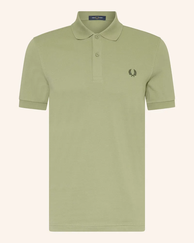 Fred Perry Piqué-Poloshirt Oliv