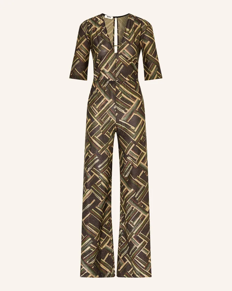 SIYU Jumpsuit Mit Glitzergarn gruen Hellgrün