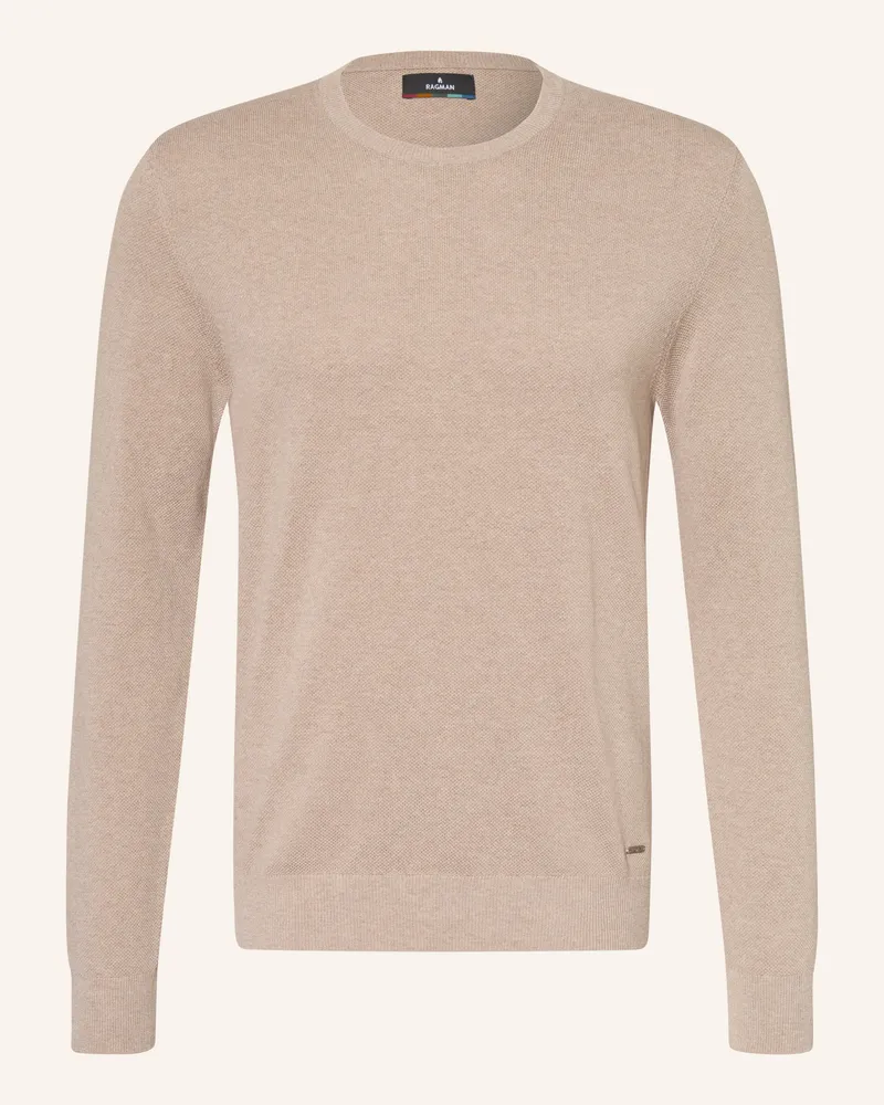 Ragman Pullover braun Hellbraun
