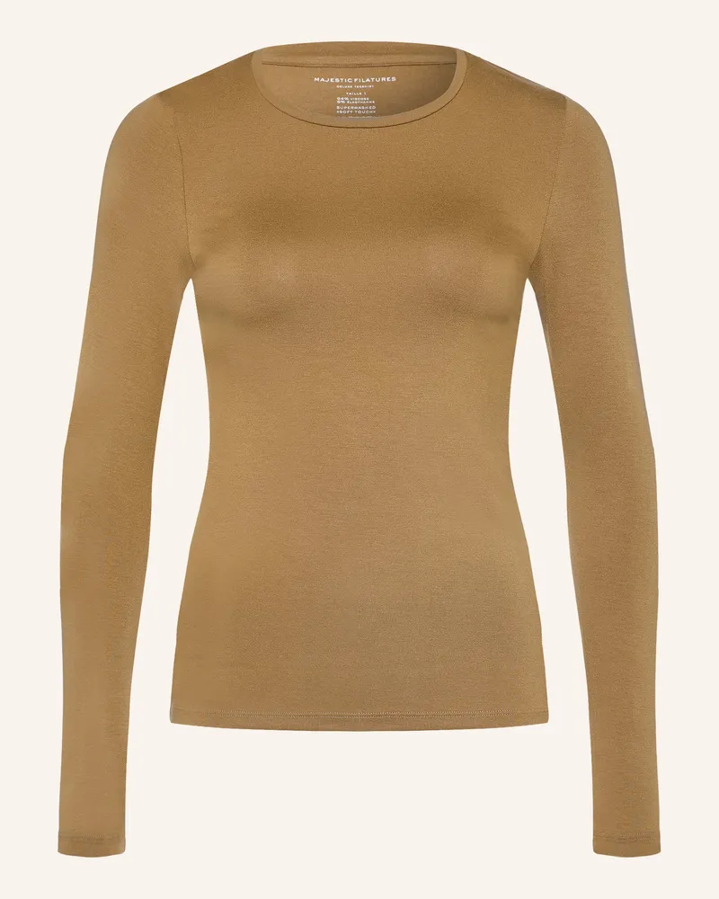 Majestic Longsleeve braun Camel