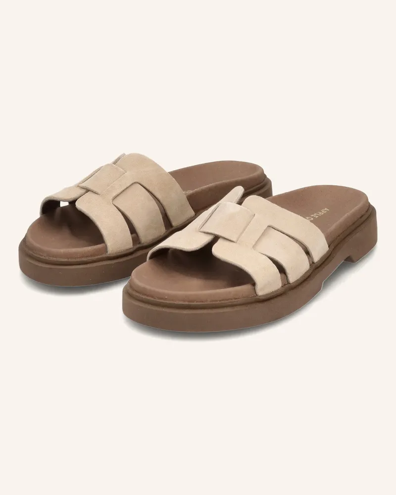 Apple of Eden Pantoletten Beige