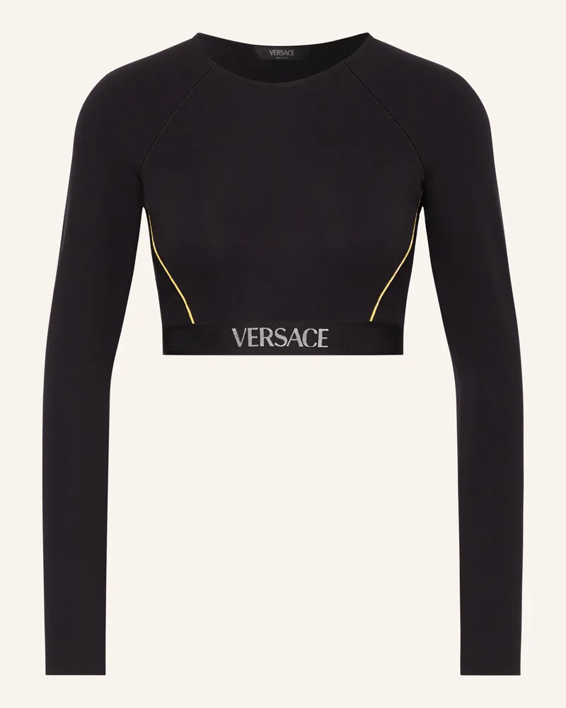 Versace Cropped-Top Schwarz