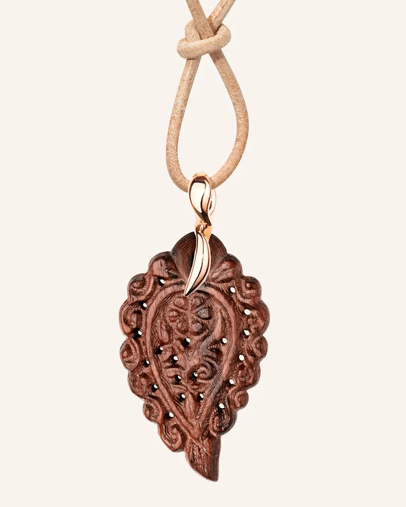 TAMARA COMOLLI Anhänger PENDANT INDIA SMALL SNAKEWOOD Snakewood 18K Roségold Roségold