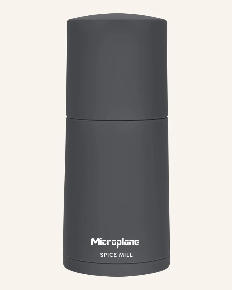 Microplane Gewürzmühle grau Dunkelgrau