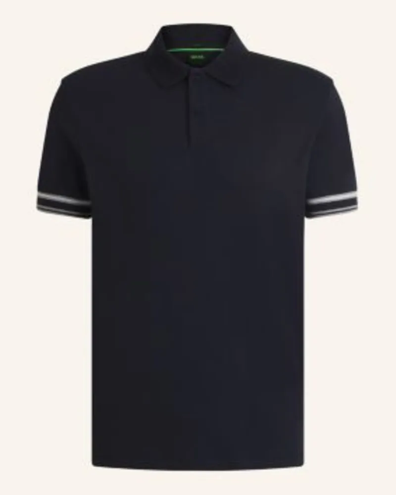 HUGO BOSS Poloshirt POLO ZONE Slim Fit Dunkelblau