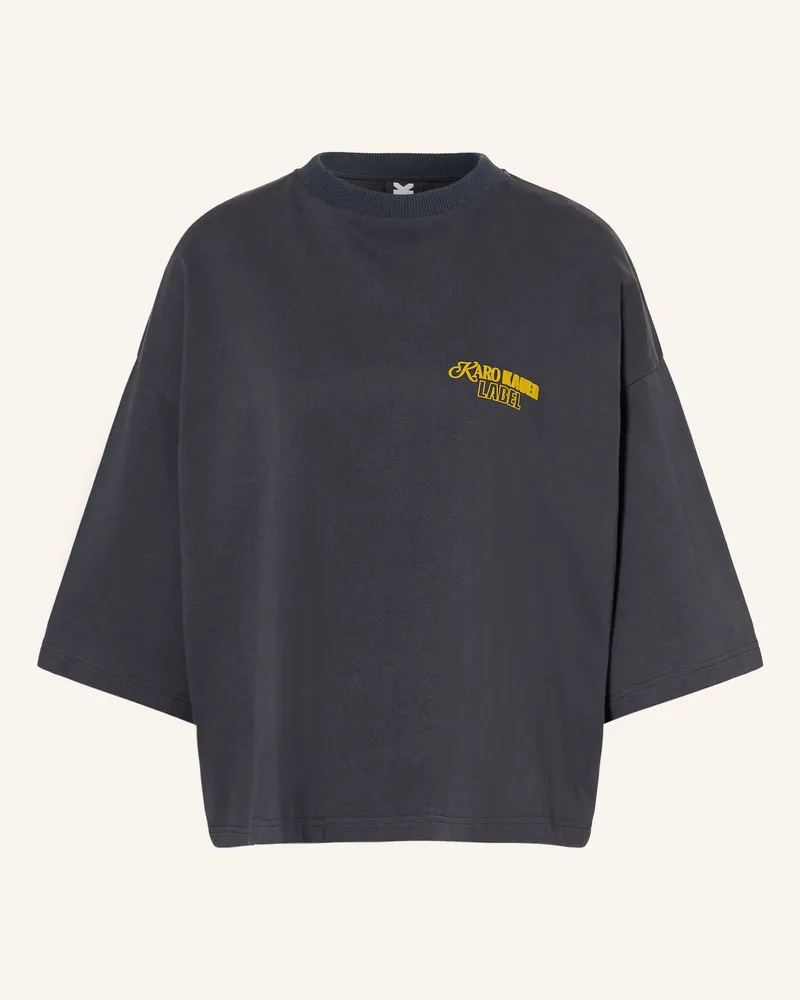 Karo Kauer Cropped-Shirt blau Dunkelblau