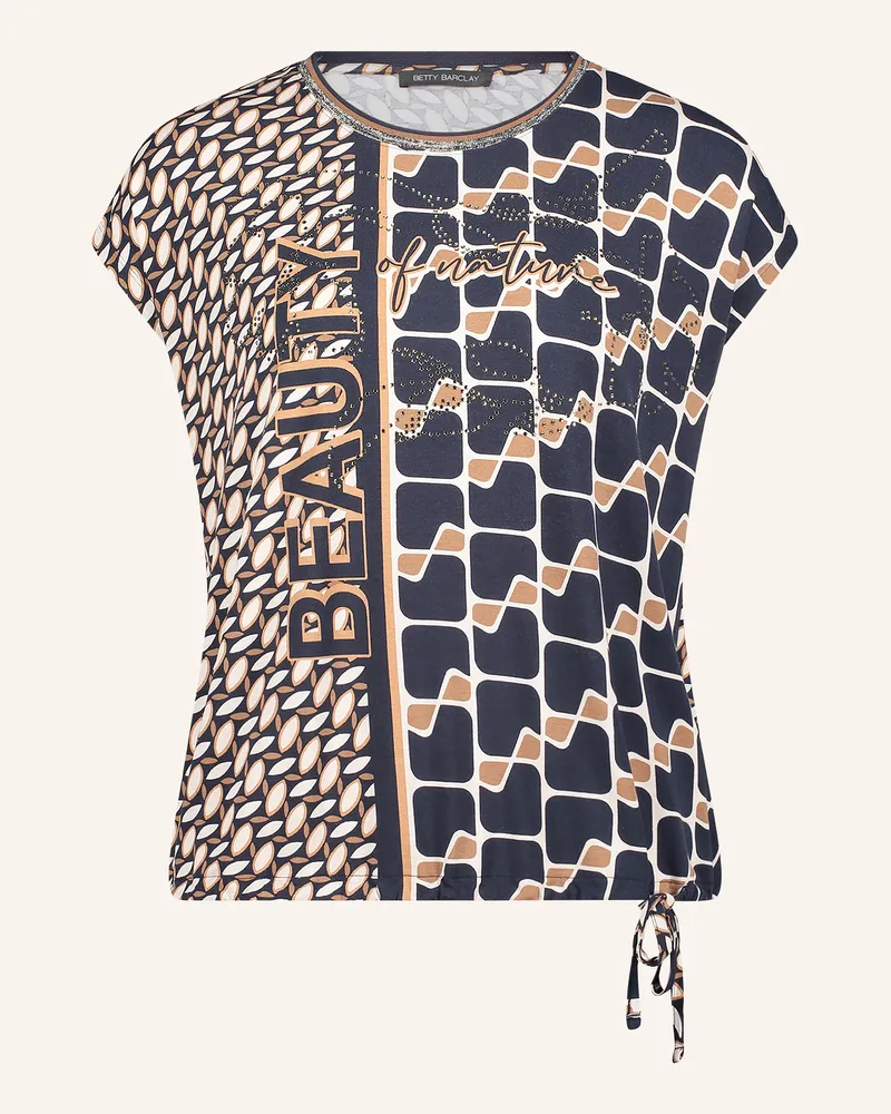 Betty Barclay Blusenshirt Mit Schmucksteinen blau Hellbraun