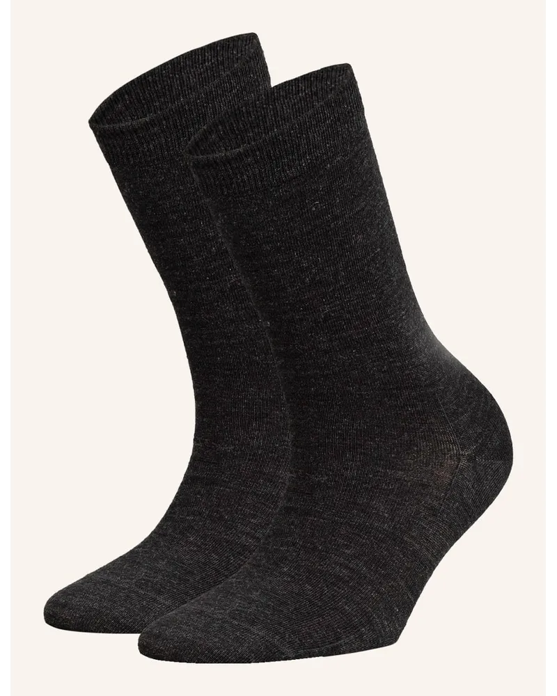 Falke 2er-Pack Socken SOFTMERINO Grau