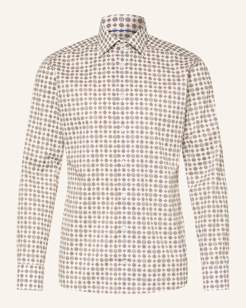 Eton Hemd Slim Fit braun Weiss
