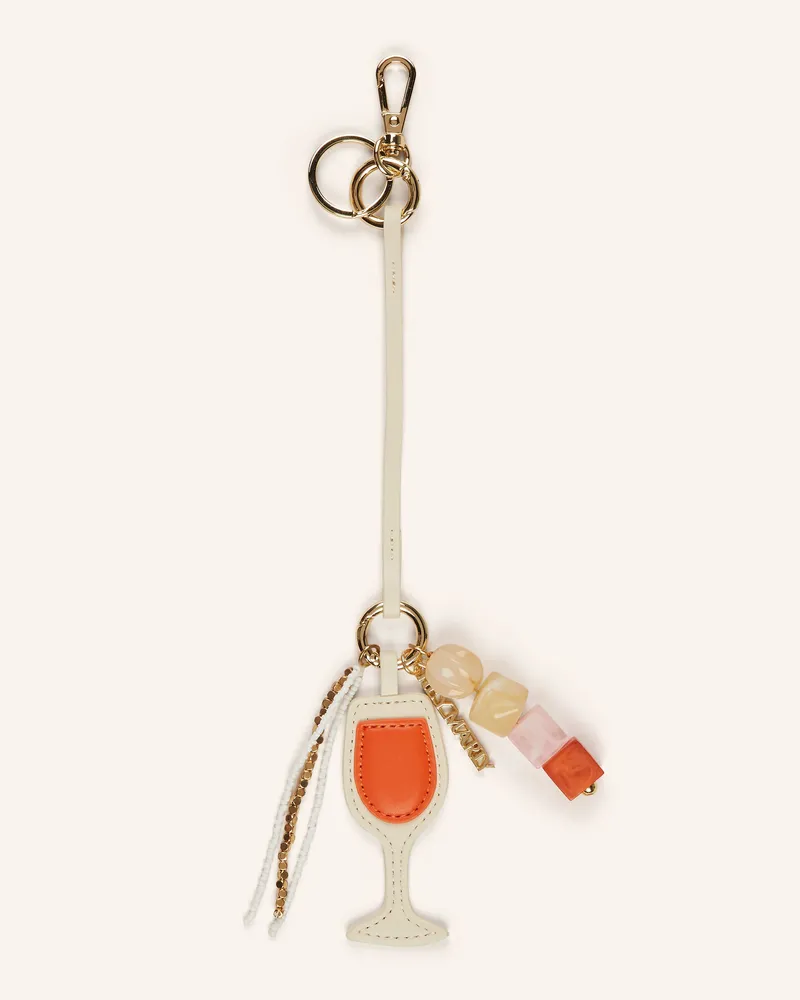 Hey Marly Taschenanhänger WINE GLASS Creme