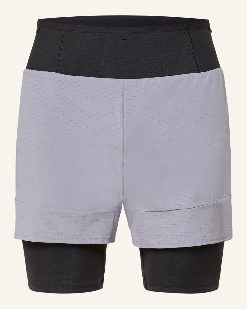 Salomon 2-in-1-Laufshorts SENSE AERO Blaugrau