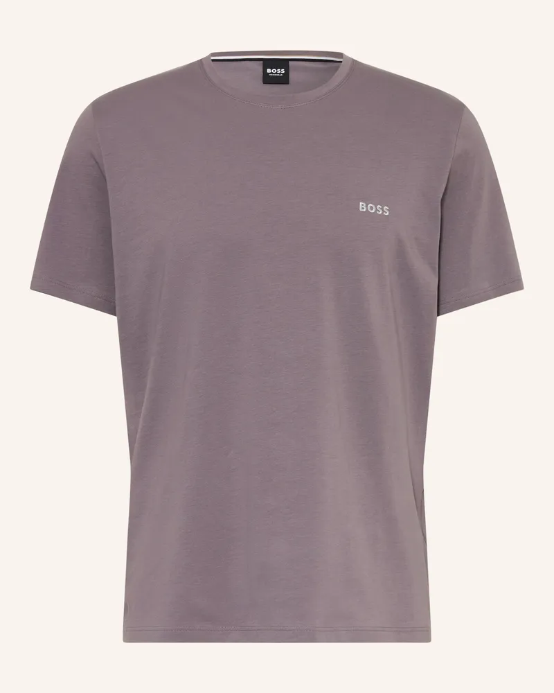 HUGO BOSS Schlafshirt Mix&Match lila Taupe
