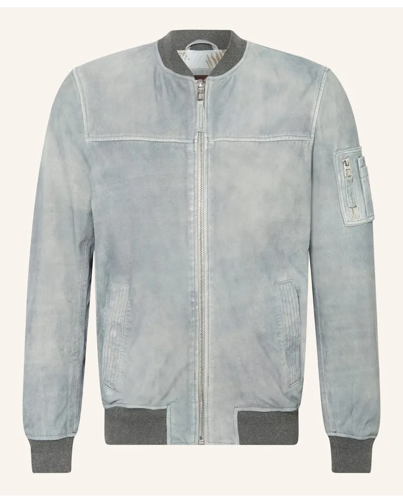 Milestone Lederblouson MSAMADEO Blau