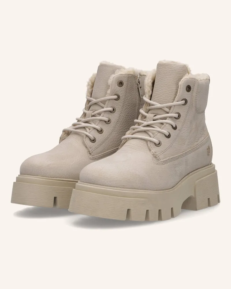 Apple of Eden Schnürstiefeletten Taupe
