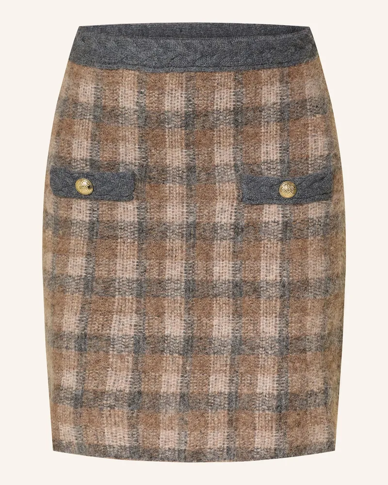 JOOP! Strickrock KANDA mit Alpaka Braun