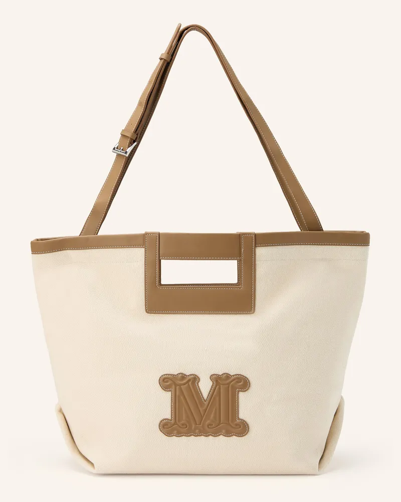 Max Mara Strandtasche Ecru beige Ecru