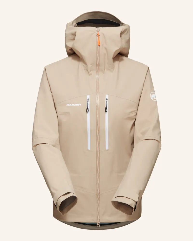 Mammut Hardshelljacke TAISS mit Kapuze Beige