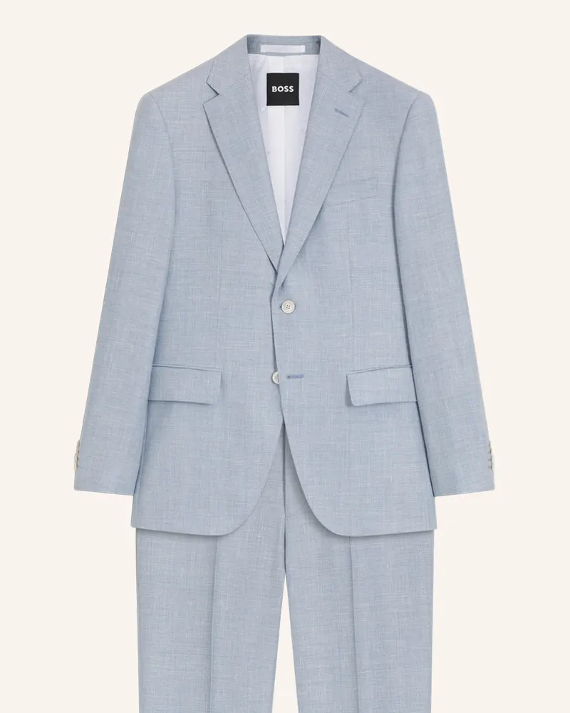 HUGO BOSS Business Anzug H-Jeckson-2pcs-263 Regular Fit blau Hellblau
