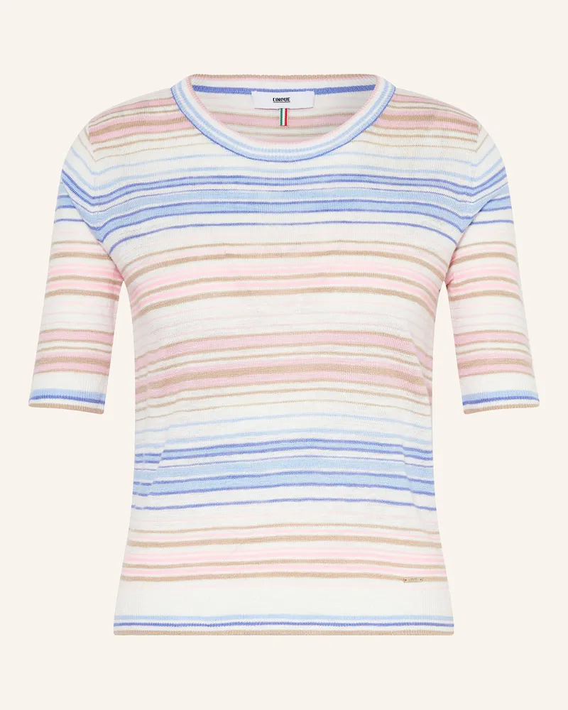 cinque Strickshirt CIROSANA mit Leinen Weiss