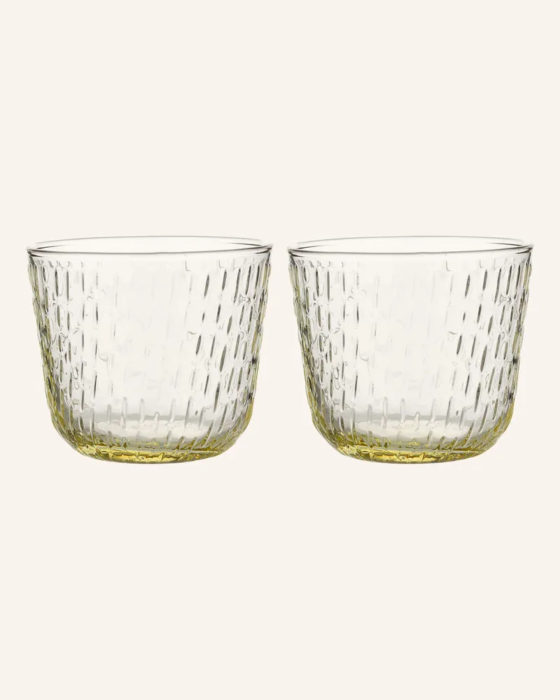 Marimekko 2er-Set Trinkgläser SYKSY Gelb