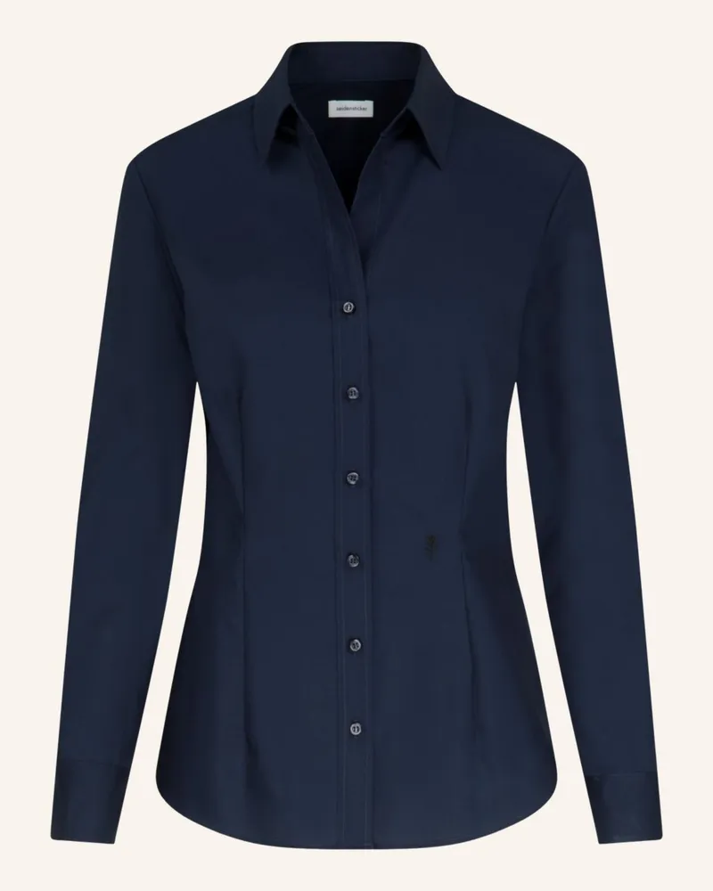Seidensticker Hemdbluse blau Dunkelblau