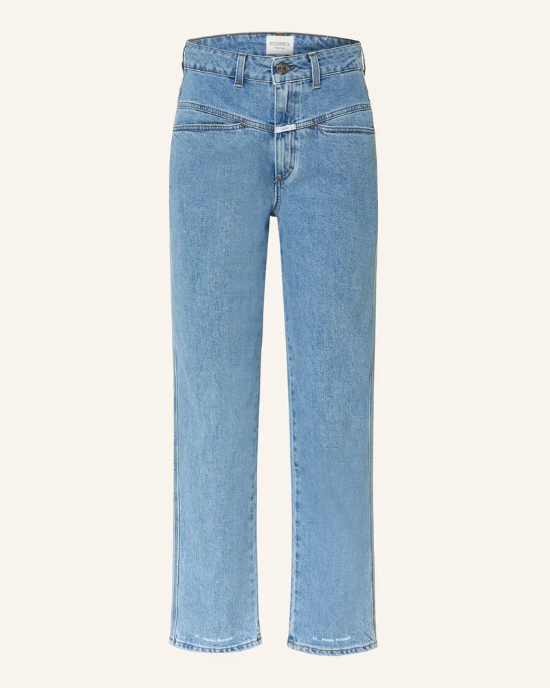 Closed Cropped Jeans Pedal Pusher blau Mbl