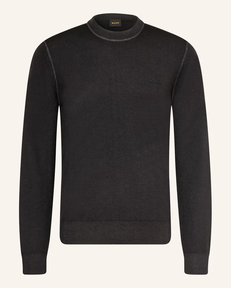 HUGO BOSS Pullover ASTEFO Schwarz