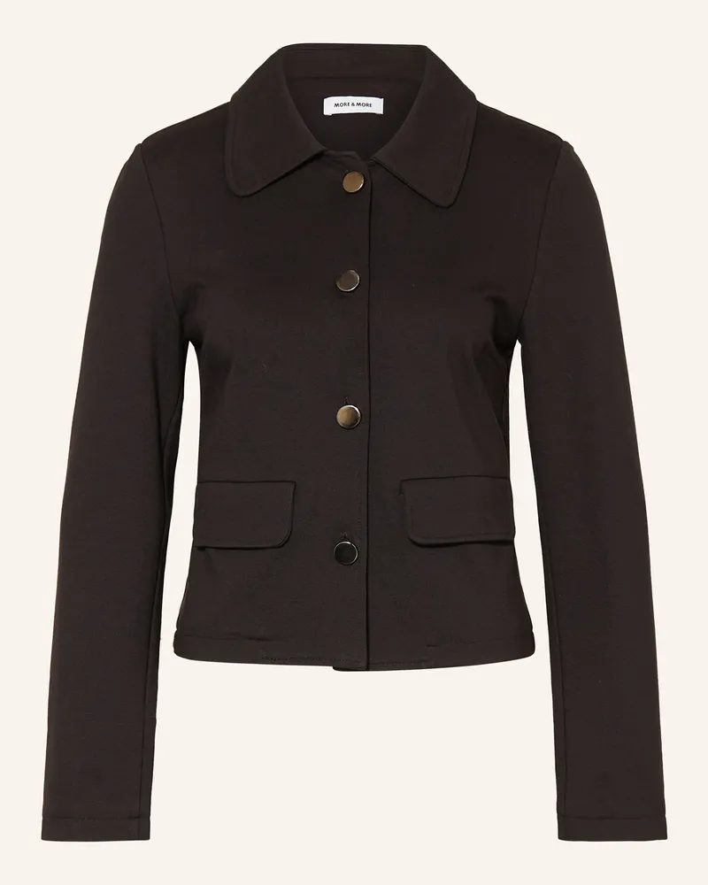 More & More Kastenjacke aus Jersey Schwarz