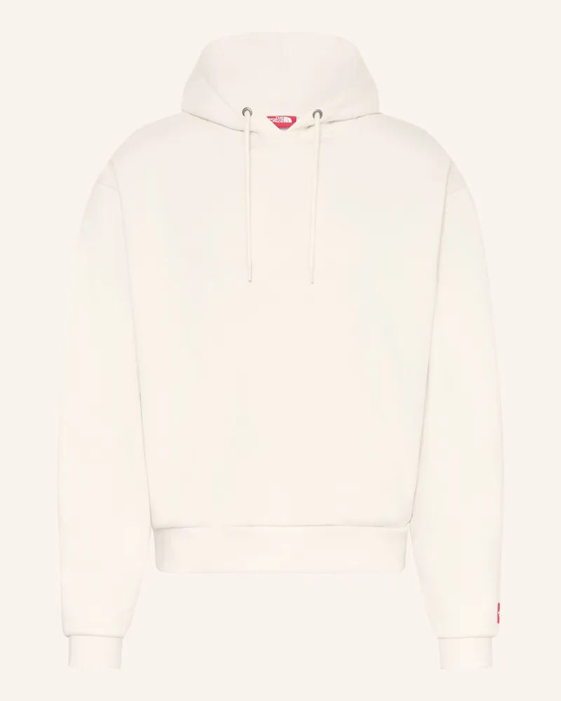 The North Face Oversized-Hoodie Red Box weiss Ecru