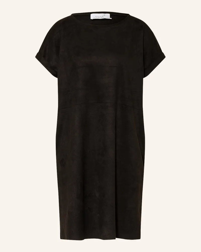 Juvia Kleid in Lederoptik Schwarz