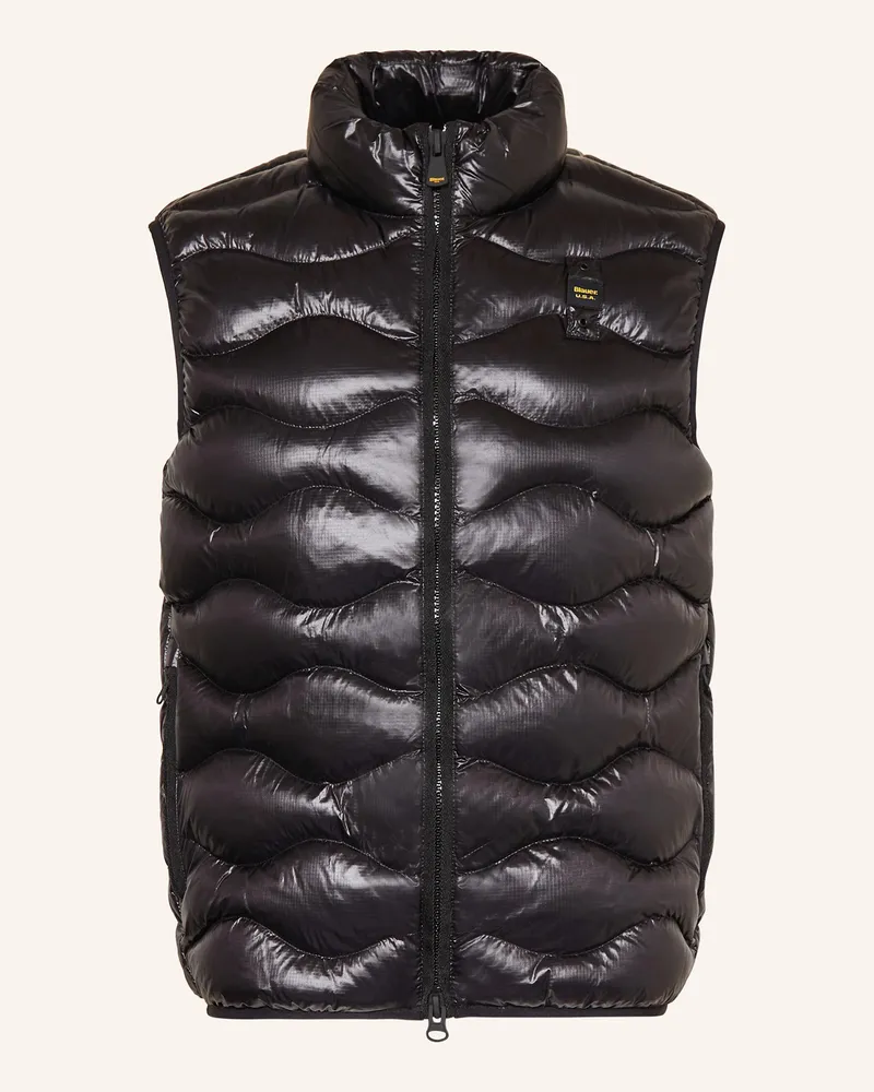 Blauer Steppweste DANNY mit DUPONT™ SORONA®-Isolierung Schwarz