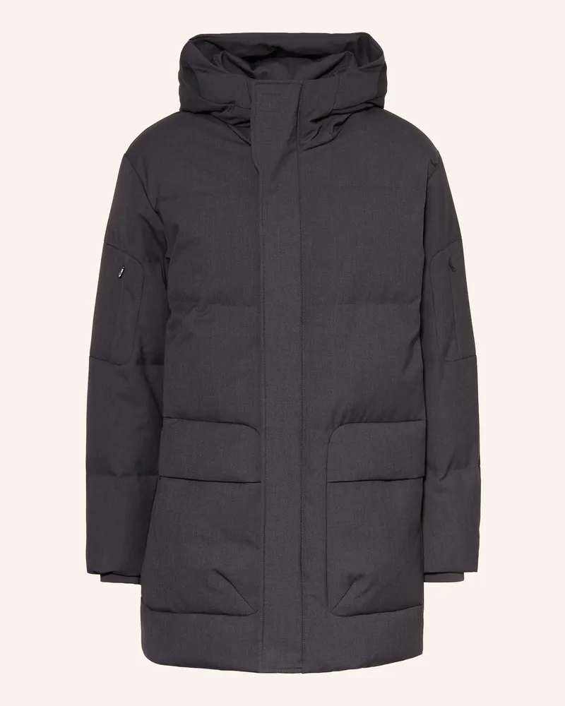 DUNO Daunenparka Parma grau Dunkelgrau