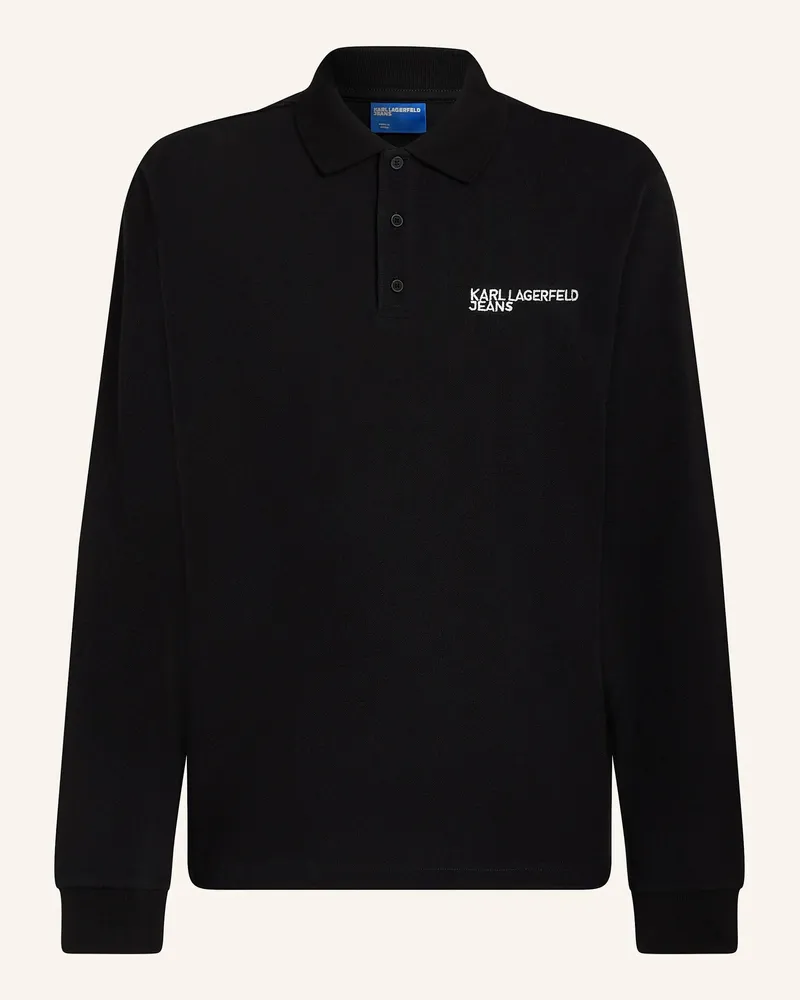 Karl Lagerfeld Poloshirt schwarz Schwarz